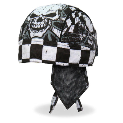 Hot Leathers Headwrap Checkered Flags - American Legend Rider
