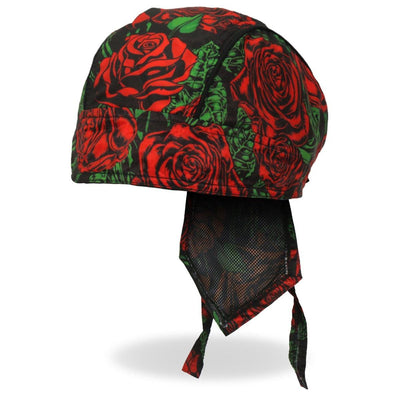 Hot Leathers Headwrap Roses - American Legend Rider