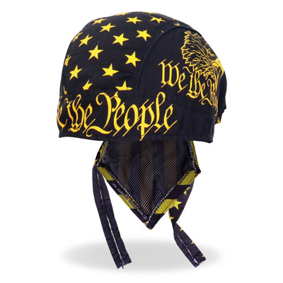 A Hot Leathers We The People Lightweight Headwrap with UV protection and the words "we are the people".