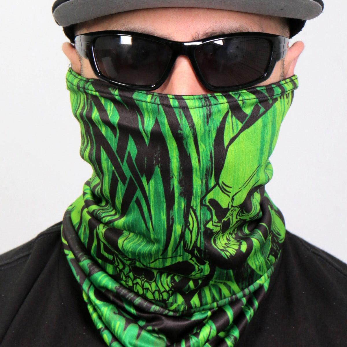 Hot Leathers Over The Top Skulls Neck Gaiter - American Legend Rider