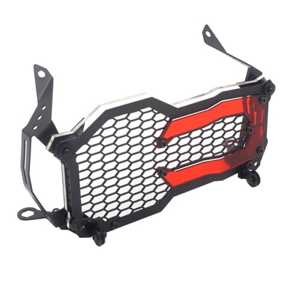 Motorcycle Headlight Protector Grille Guard for BMW, Black/Red
