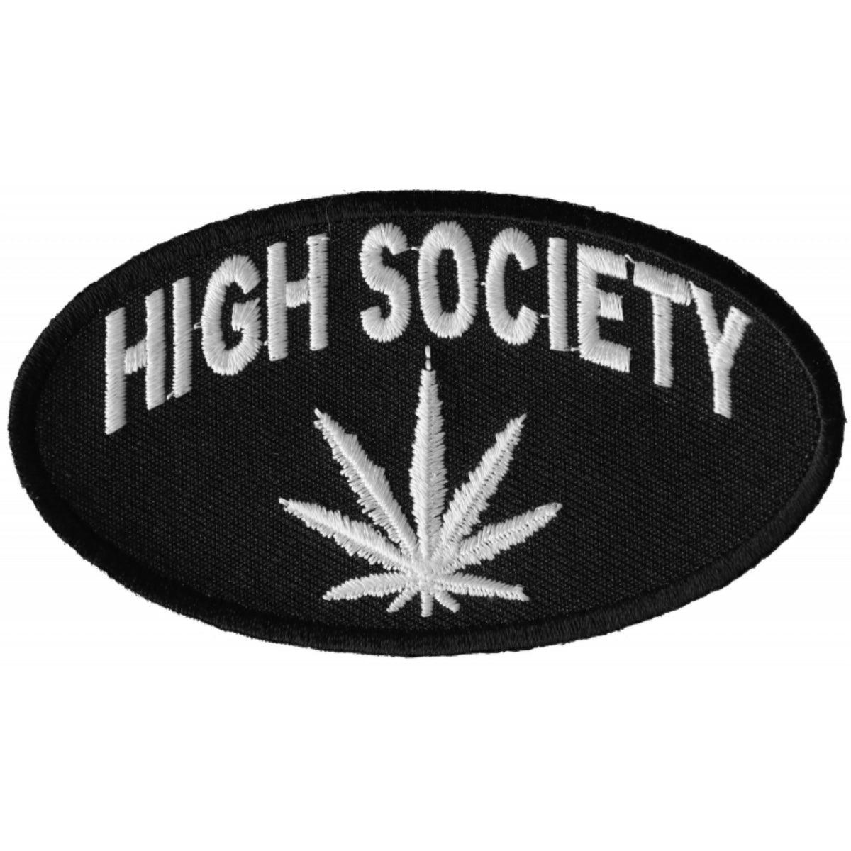 Daniel Smart High Society Embroidered Patch, 3.5 x 2 inches - American Legend Rider