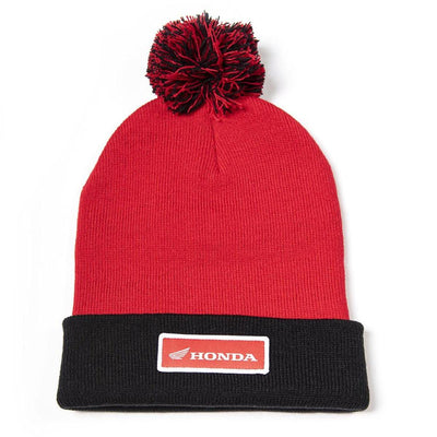 Factory Effex Honda Beanie w/Pom, Red/Black - American Legend Rider