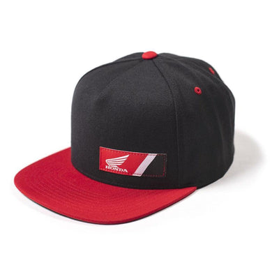 Factory Effex Honda Wedge Snapback Hat, Black/Red - American Legend Rider