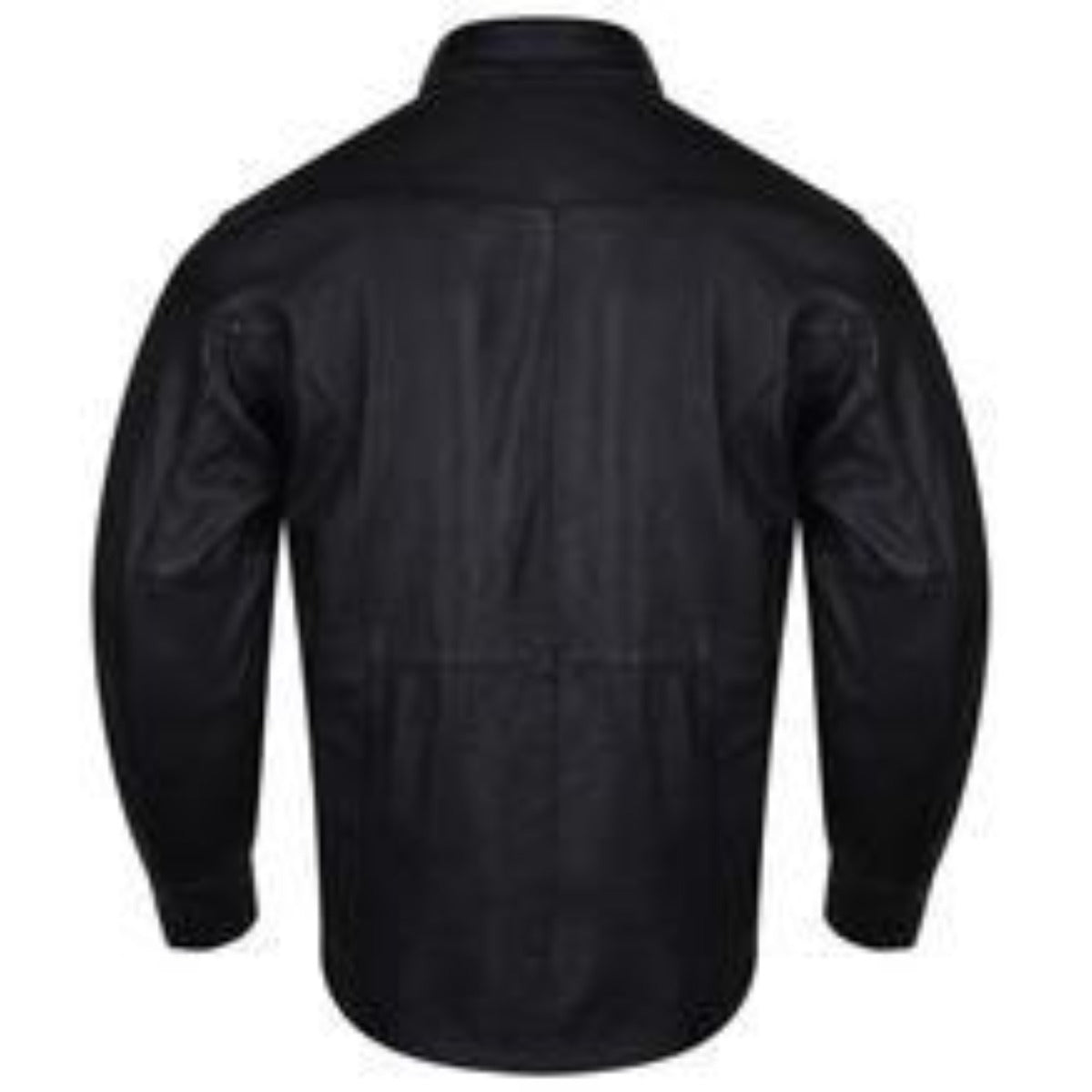 Vance Leather High Mileage Men's Black Naked Cowhide Leather Shirt