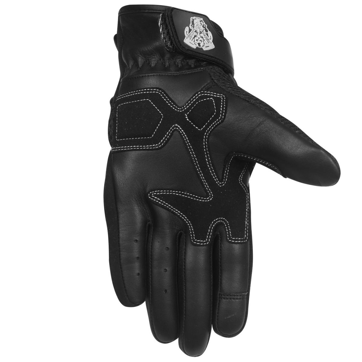 Vance Leather Airflow II Mesh/Textile Motorcycle Gloves, Black