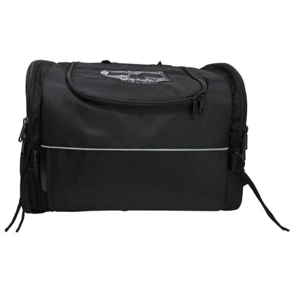 Vance Leather Medium Textile Trunk Bag with Skull Design