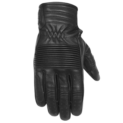 Vance Leather Men's Premium Mid-Length Leather Motorcycle Gloves