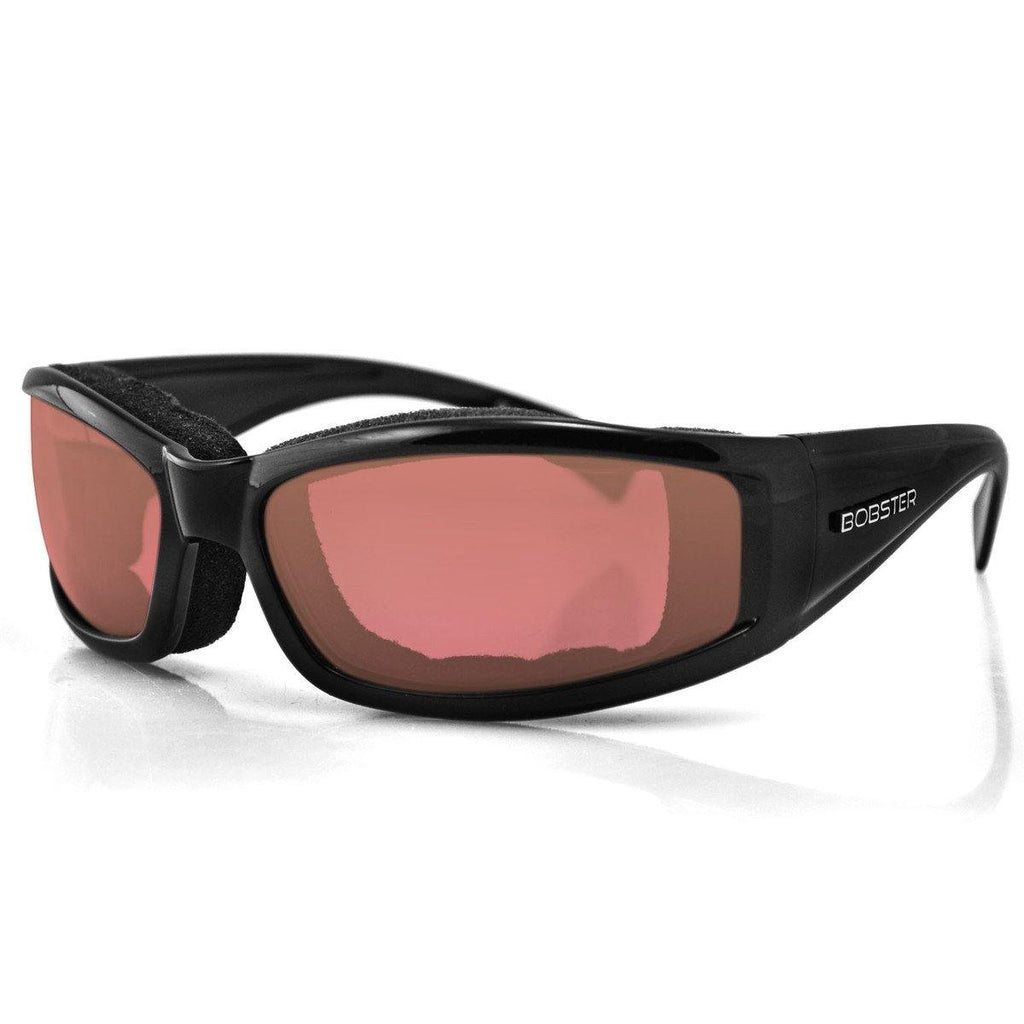 Bobster Invader Sunglasses, Gloss Black Frame, Clear Photochromic Lenses