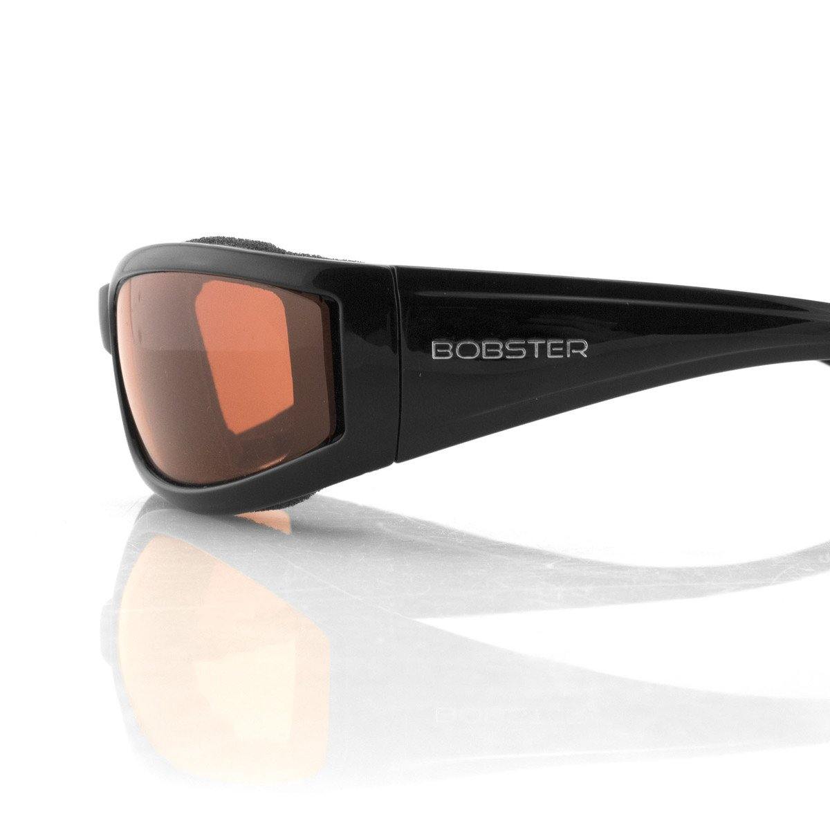 Bobster Invader Sunglasses, Gloss Black Frame, Clear Photochromic Lenses - American Legend Rider