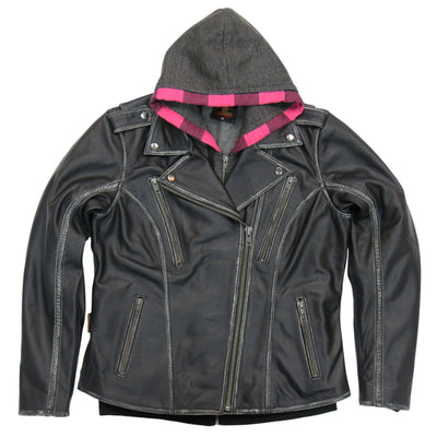 Hot Leathers Women's Jacket With Removable Fleece Lining Separate