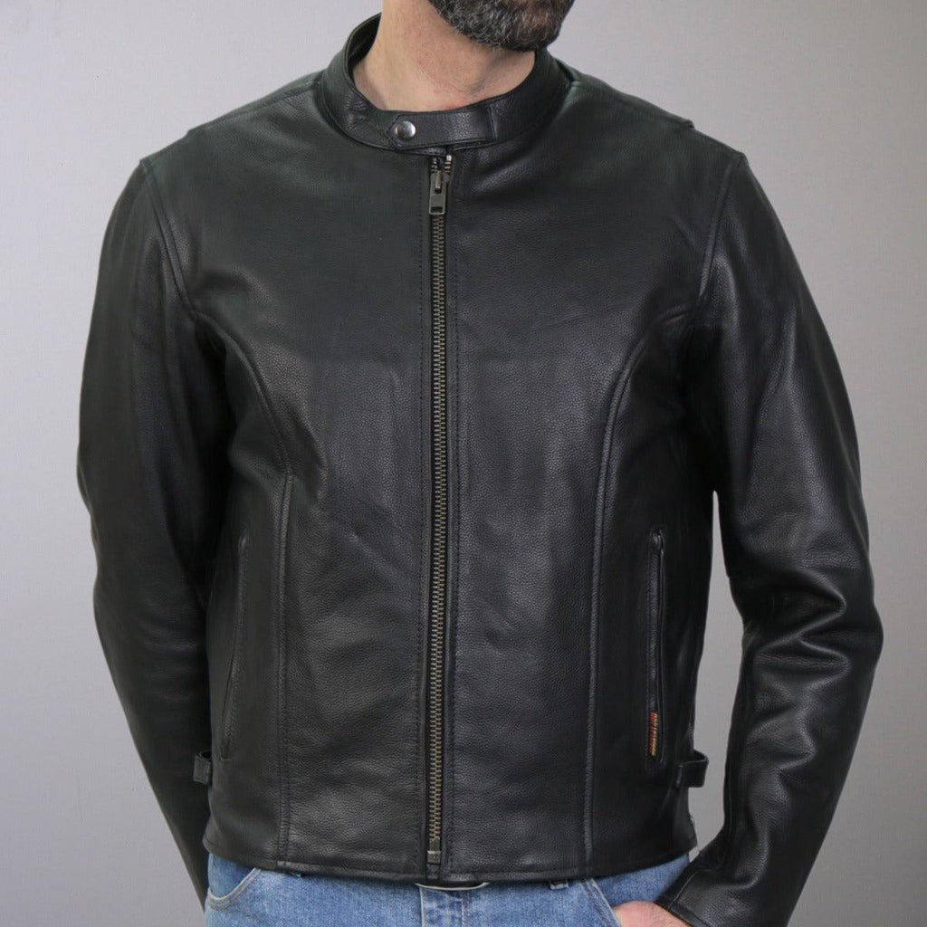 Hot Leathers Jacket Men's Side Zippers Carry Conceal