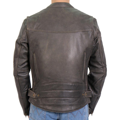 Hot Leathers Men's Brown Leather Jacket With Concealed Carry Pockets - American Legend Rider
