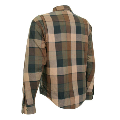 Hot Leathers Men's Armored Flannel Sidewinder - American Legend Rider
