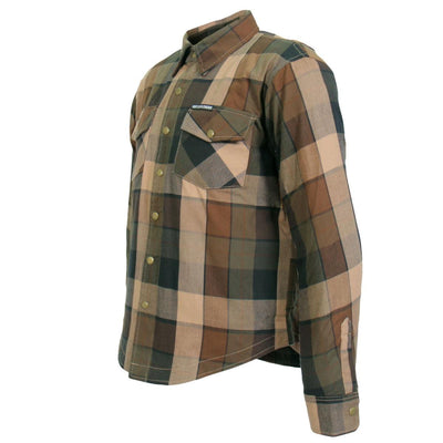 Hot Leathers Men's Armored Flannel Sidewinder - American Legend Rider