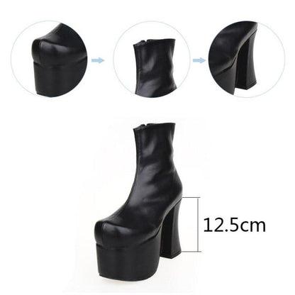 Women's Mid Calf Punk Boots - American Legend Rider