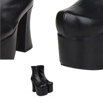 Women's Mid Calf Punk Boots - American Legend Rider