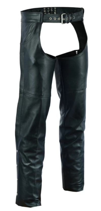 Daniel Smart Leather Chaps with 2 Jean Style Pockets - American Legend Rider