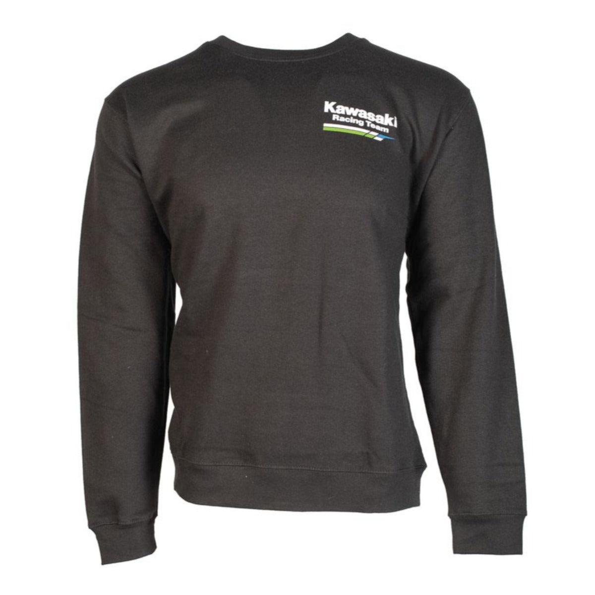 Factory Effex Men's Kawasaki Racing Crew Sweatshirt, Black - American Legend Rider