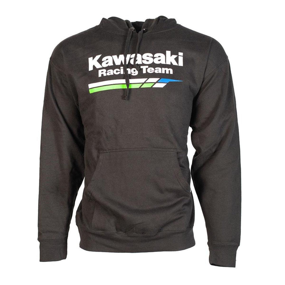 Factory Effex Men's Kawasaki Racing Pullover Hoodie, Black - American Legend Rider