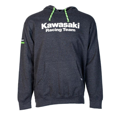 Factory Effex Men's Kawasaki Team Pullover Hoodie, Charcoal - American Legend Rider