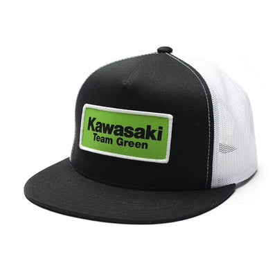 Factory Effex Kawasaki Team Green Snapback Hat, Black/White - American Legend Rider