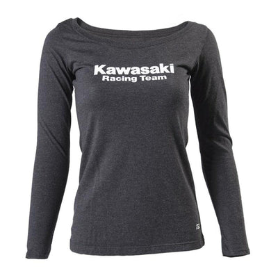 Factory Effex Women's Kawasaki Racing Long Sleeve Shirt, Black - American Legend Rider