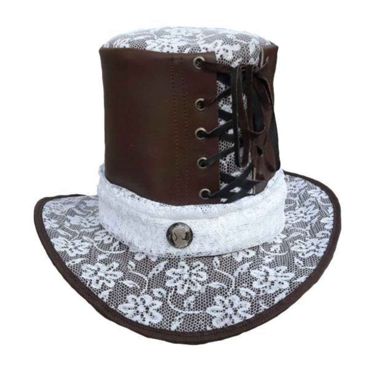 Vance Leather Lace Top Hat