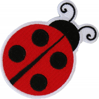 Daniel Smart Lady Bug Embroidered Iron On Patch, 3 x 2.3 inches - American Legend Rider