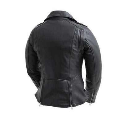 First Manufacturing Bloom - Women's Lightweight Motorcycle Leather Jacket - American Legend Rider