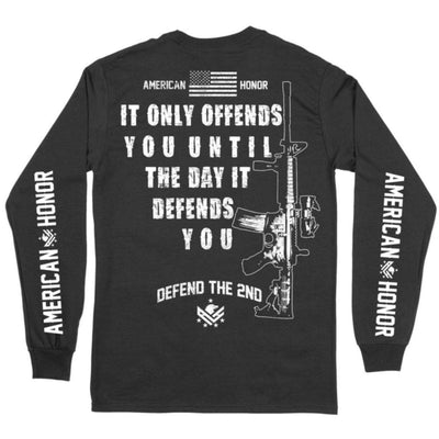 Daniel Smart Men's Defend Long Sleeve, Black - American Legend Rider