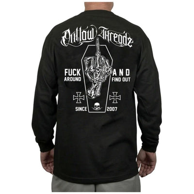 Daniel Smart Men's Coffin Long Sleeve, Black - American Legend Rider