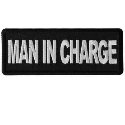 Daniel Smart Man in Charge Embroidered Iron on Patch, 4 x 1.5 inches - American Legend Rider