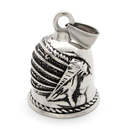 Indian In Headdress Design Gremlin Bell