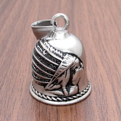 Indian In Headdress Design Gremlin Bell