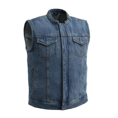 First Manufacturing Havoc - Men's Motorcycle Denim Vest - American Legend Rider