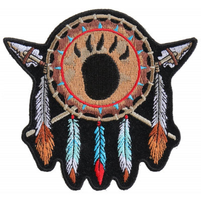 Daniel Smart Native Indian Small Embroidered Iron on Patch, 4.1 x 3.9 inches - American Legend Rider