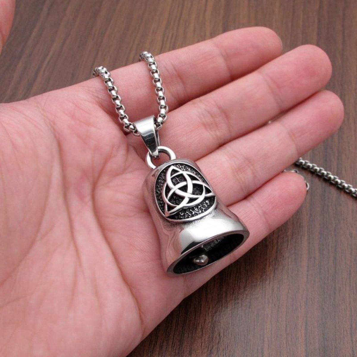 Father & Son Celtic Knot Gremlin Bell with This Bike Protected by the Good Lord Bell Bundle - American Legend Rider