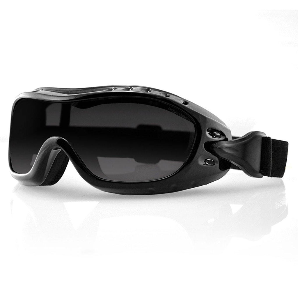 Bobster Night Hawk II OTG Goggles with Photochromic Lens for Men, Large, Black Gloss Frame
