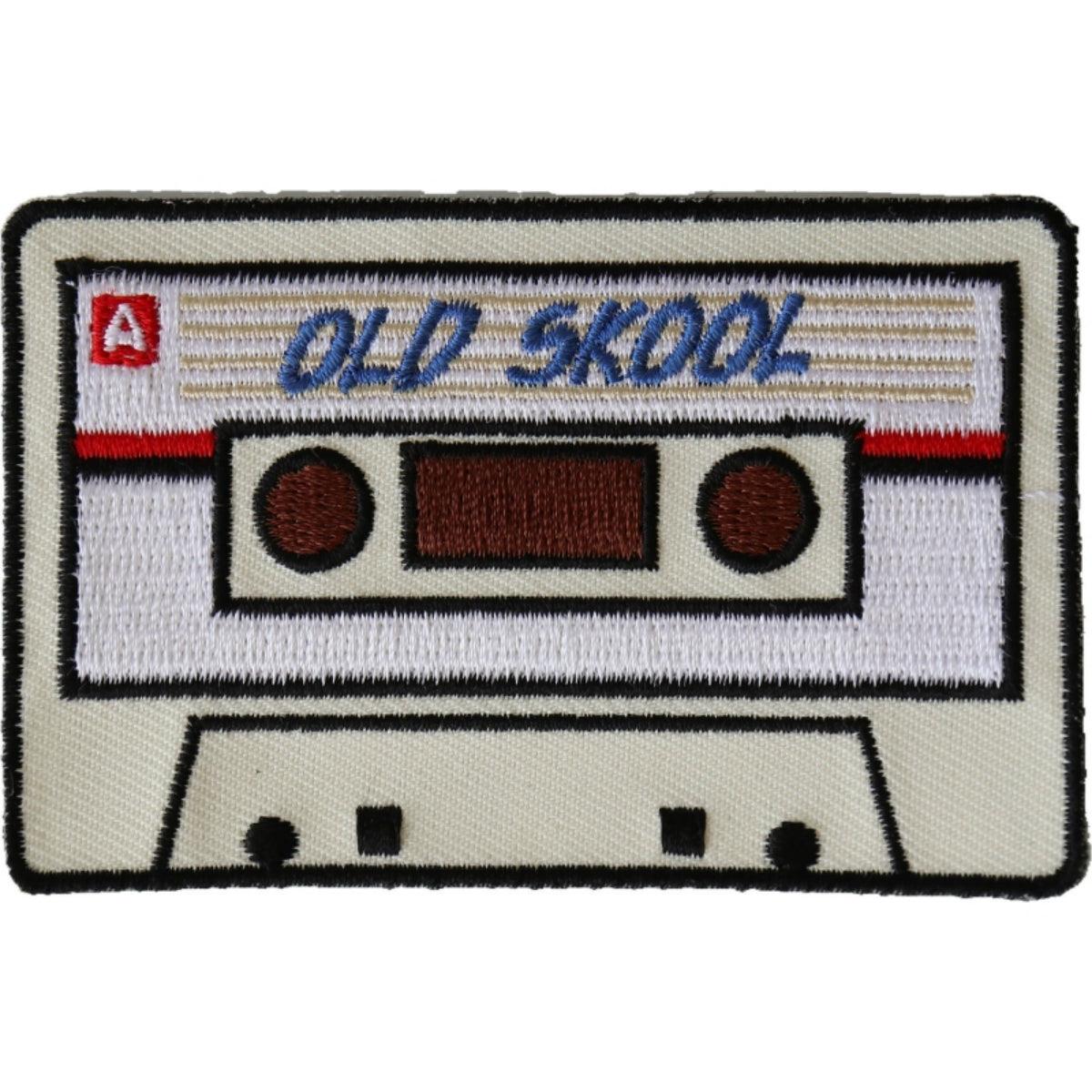 Daniel Smart Old Skool Radio Cassette Novelty Embroidered Iron on Patch, 3.5 x 2.25 inches - American Legend Rider