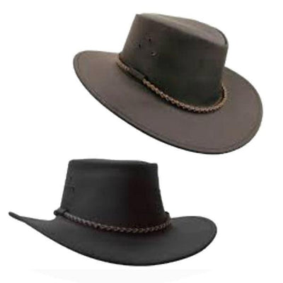Vance Leather Bush Walker Outback Leather Hat