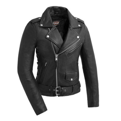 First Manufacturing Popstar - Women's Motorcycle Leather Jacket - American Legend Rider