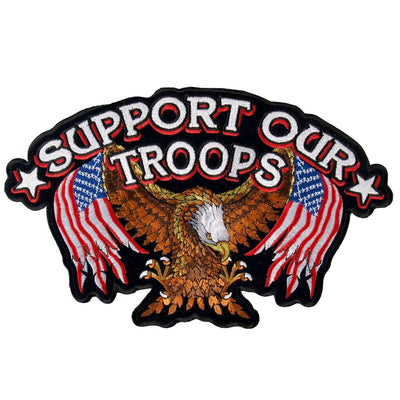 Hot Leathers Support Our Troops Patch - American Legend Rider