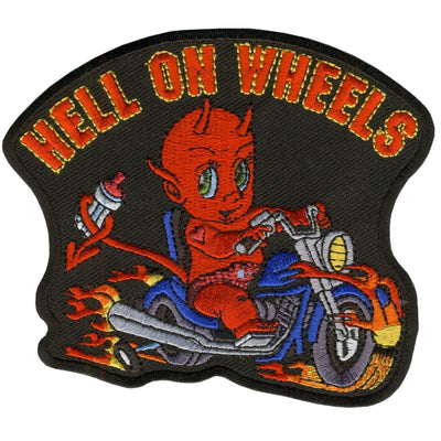 Hot Leathers Hell On Wheels Patch - American Legend Rider