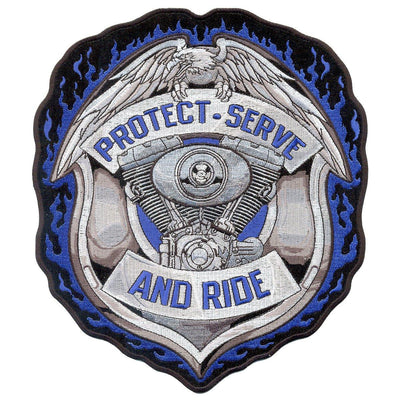 Hot Leathers Protect And Serve Patch 5" X "5 - American Legend Rider