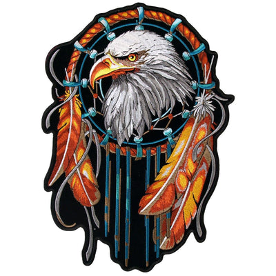 Hot Leathers Patch Eagle Dream Catcher 4" - American Legend Rider