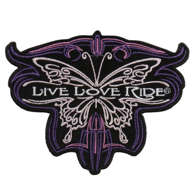 Hot Leathers Patch Metallic Butterfly 5" - American Legend Rider