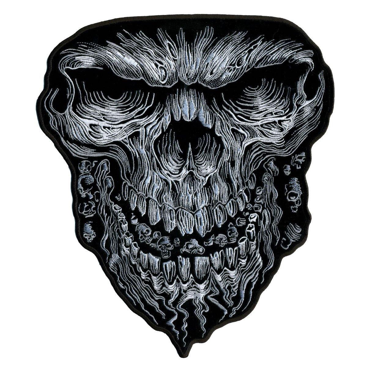 Hot Leathers Patch Giant Skull 10" - American Legend Rider