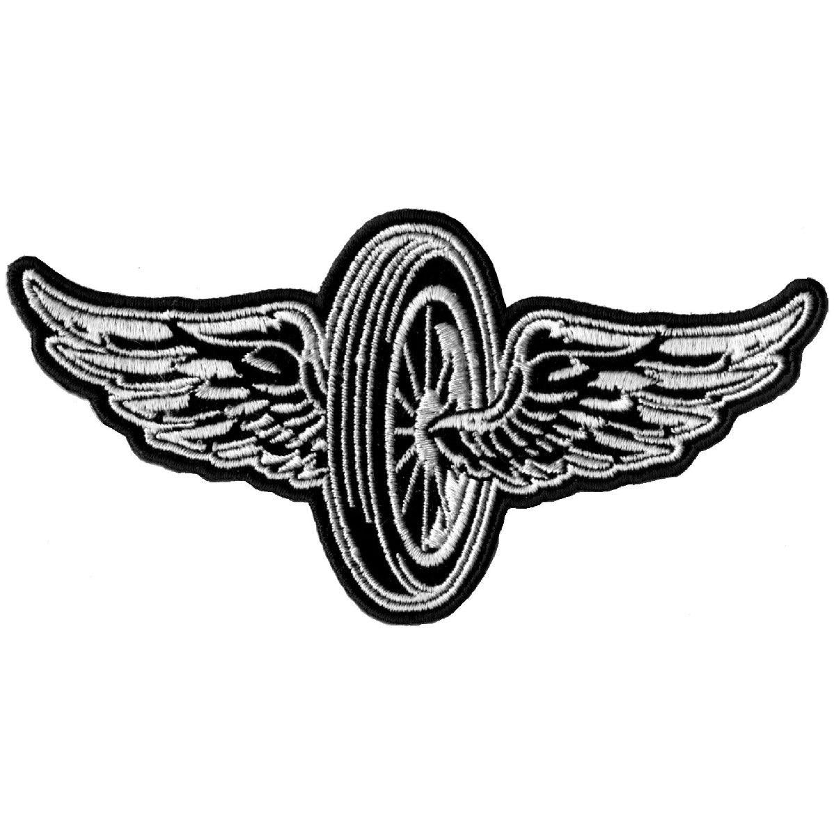 Hot Leathers Flying Wheel Patch 5" X 5" - American Legend Rider
