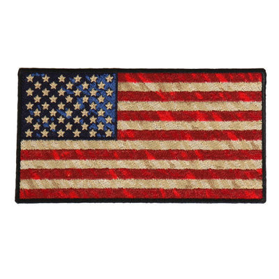 Hot Leathers Distressed American Flag 10" X 10" - American Legend Rider